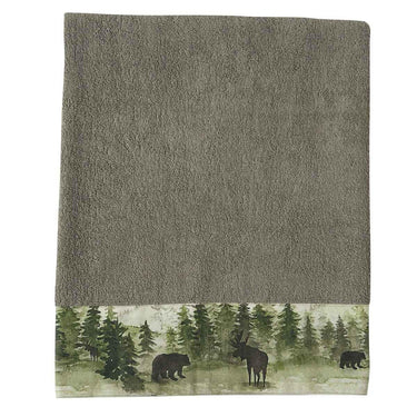 Watercolor Wildlife Bath Towel - Park Designs - The Fox Decor